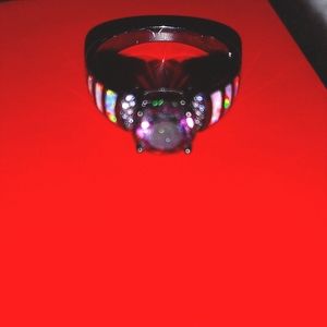 NWOT- Peermont Jewelry Ring, w. Box- Mother of Pearl, Beetlejuice inspired Size7